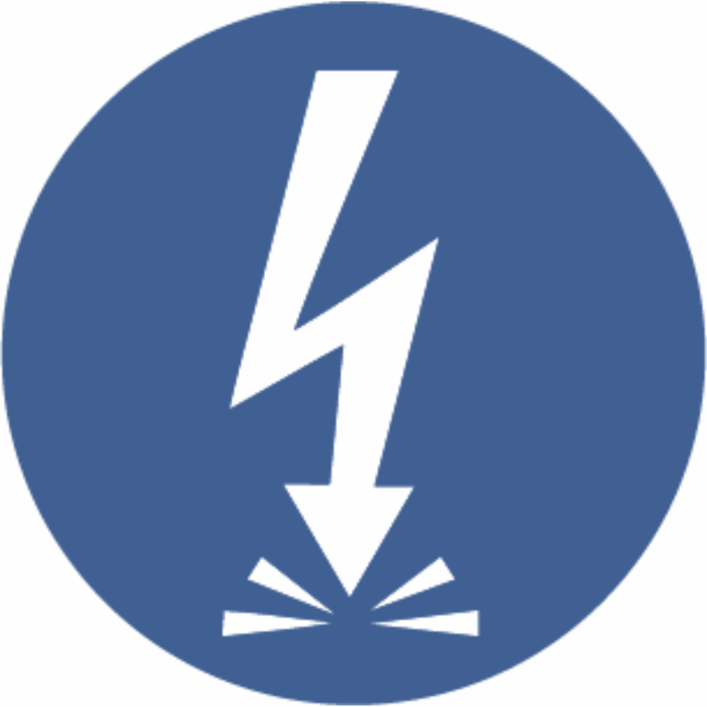 leb electricidad azul